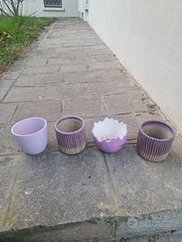 stock 4 vasetti lilla
