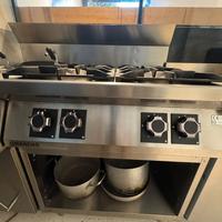 Cucina a gas 4 fuochi mareno