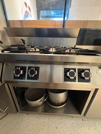 Cucina a gas 4 fuochi mareno