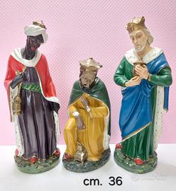 
Re Magi Presepe in GESSO cm. 36
