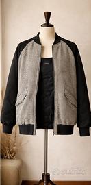 Bomber Pinko In Lana - Nero e grigio - Taglia IT40