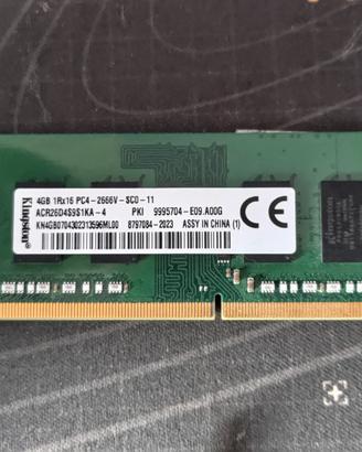 Kingstone 4GB SODIMM DDR4 2666Mhz