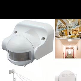 Sensore di movimento rilevatore luci pir 180 gradi