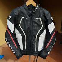 giacca moto 46 uomo revit in pelle