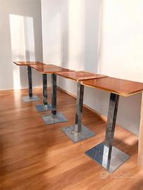 Tavolo Alto Quadrato 60x60  in Legno da Bar