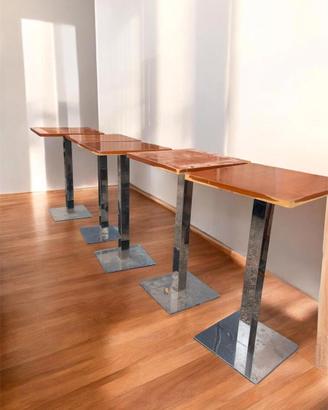 Tavolo Alto Quadrato 60x60  in Legno da Bar