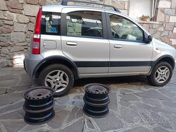 4 cerchi in ferro fiat