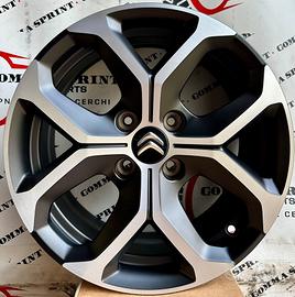 4 CERCHI IN LEGA ORIGINALI RAGGIO 16 CITROEN C3