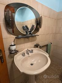 Lavandino liberty a colonna - vintage. E accessori