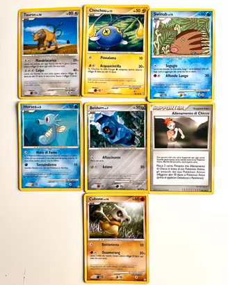 Lotto di 7 Carta Pokemon ex Il Risveglio dei Miti