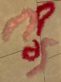 4 sciarpe (2 rosa e 2 fuxia) bambole bratz/barbie