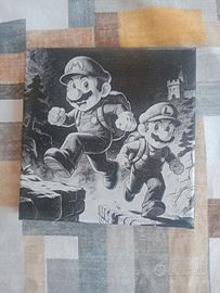Quadretto su tela Mario & Luigi