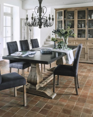 Tavolo pino sedie frassino legno Maison du Monde