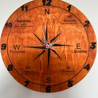 Orologio da patete rosa dei venti