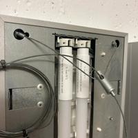 N. 10 Plafoniere in lamiera con Ledtube T5 inclusi