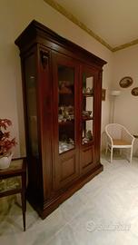 Credenza vetrina in legno
