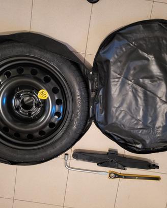 Ruotino scorta T125/80 R17 99M con cric e chiave