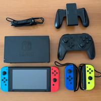 Nintendo Switch con giochi e accessori