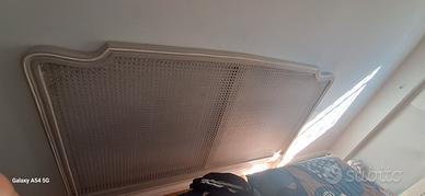 letto matrimoniale testata vimini shabby