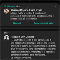 Direttore restaurant store manager pizzeria