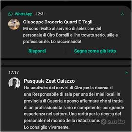 Direttore restaurant store manager pizzeria