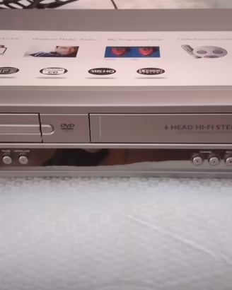 videoregistratore philips combo 6 testine 
