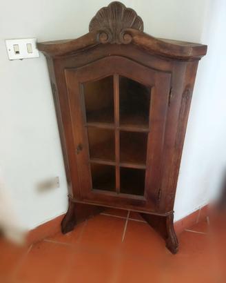 Angoliera vintage in legno