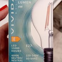 Set di 8 lampadine led E27 Vivida