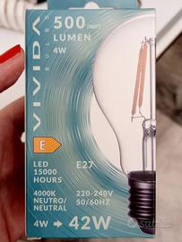 Set di 8 lampadine led E27 Vivida