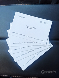 Businness Card di Patrick Bateman American Psycho