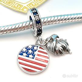 Charm argento 925 America New York Viaggio Usa
