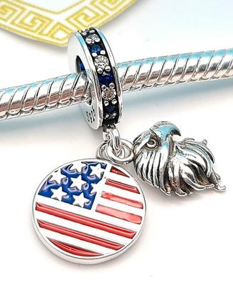 Charm argento 925 America New York Viaggio Usa