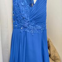 Abito elegante blu royal taglia S/M.