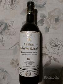 Vino Bordeaux Château Côtes de Rigaud 1986 -