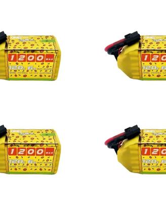 4x NUOVA Batteria LiPo CNHL Pizza V2.0 6S 1200mAh