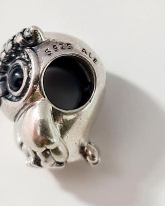 Pandora Charm Gufo Occhi Blu