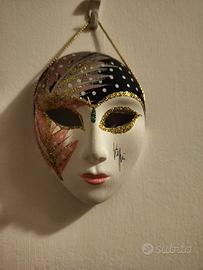 Maschere carnevale veneziano piccole in ceramica