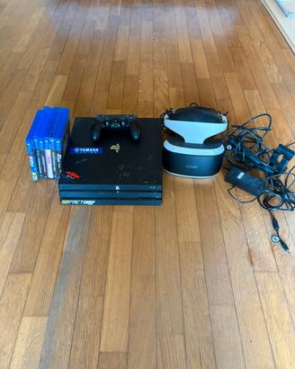 Ps4 pro + Ps Vr + 6 giochi + 1 controller