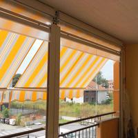 Tende anti vento a doppio rullo con tenda da sole
