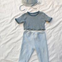 Vestitino per bambolotto anni 80 colore azzurro