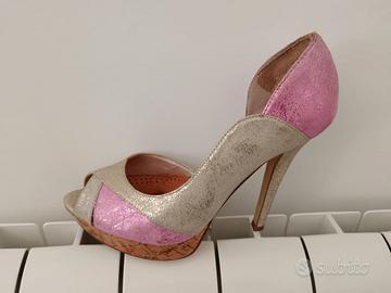 scarpe con tacco cafè noir n.38