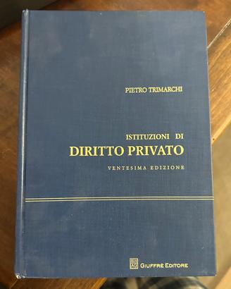 LIBRO DIRITTO PRIVATO