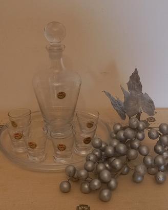 servizio da liquore in cristallo  Ivet Bleikristal