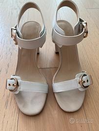 Sandali in pelle bianchi