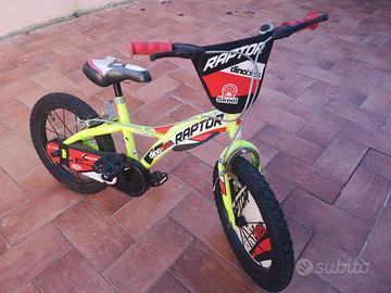 bicicletta bambino 16 con rotelle 