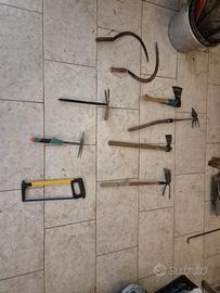 seghetto rastrello falce pala