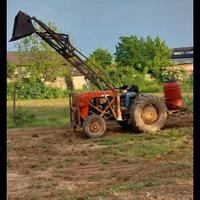 trattore same con caricatore frontale