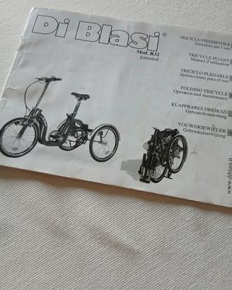 Triciclo pieghevole per adulti 