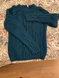 Maglione Dolce&Gabbana FATTO A MANO blu intenso