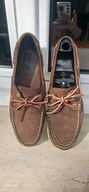 Sebago Docksides Portland nubuck marrone